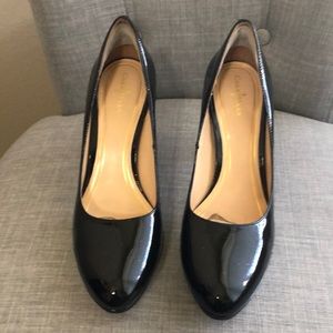 Black patent leather Cole Haan heels